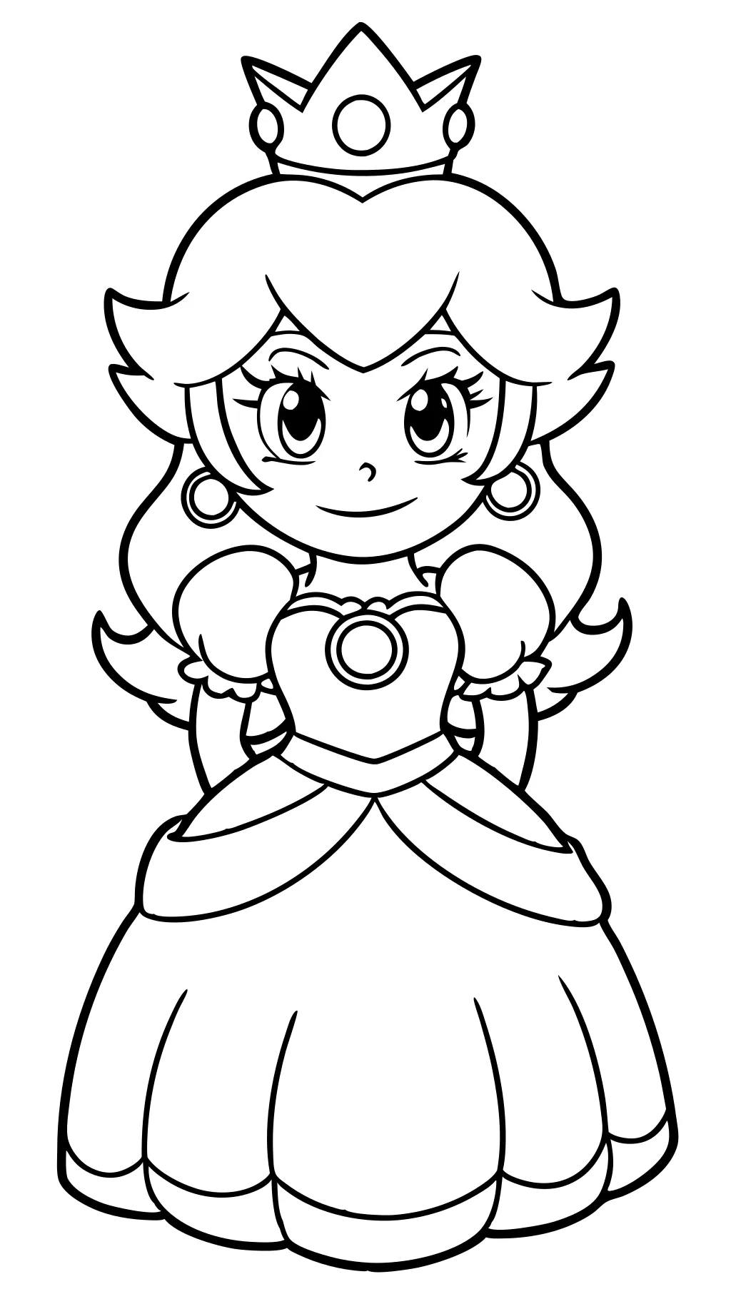 coloriage super princesse pêche